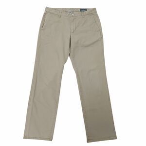 Bonobos Pants Mens 33x31 Beige Straight Leg Flat Front Comfort Chino Casual Work